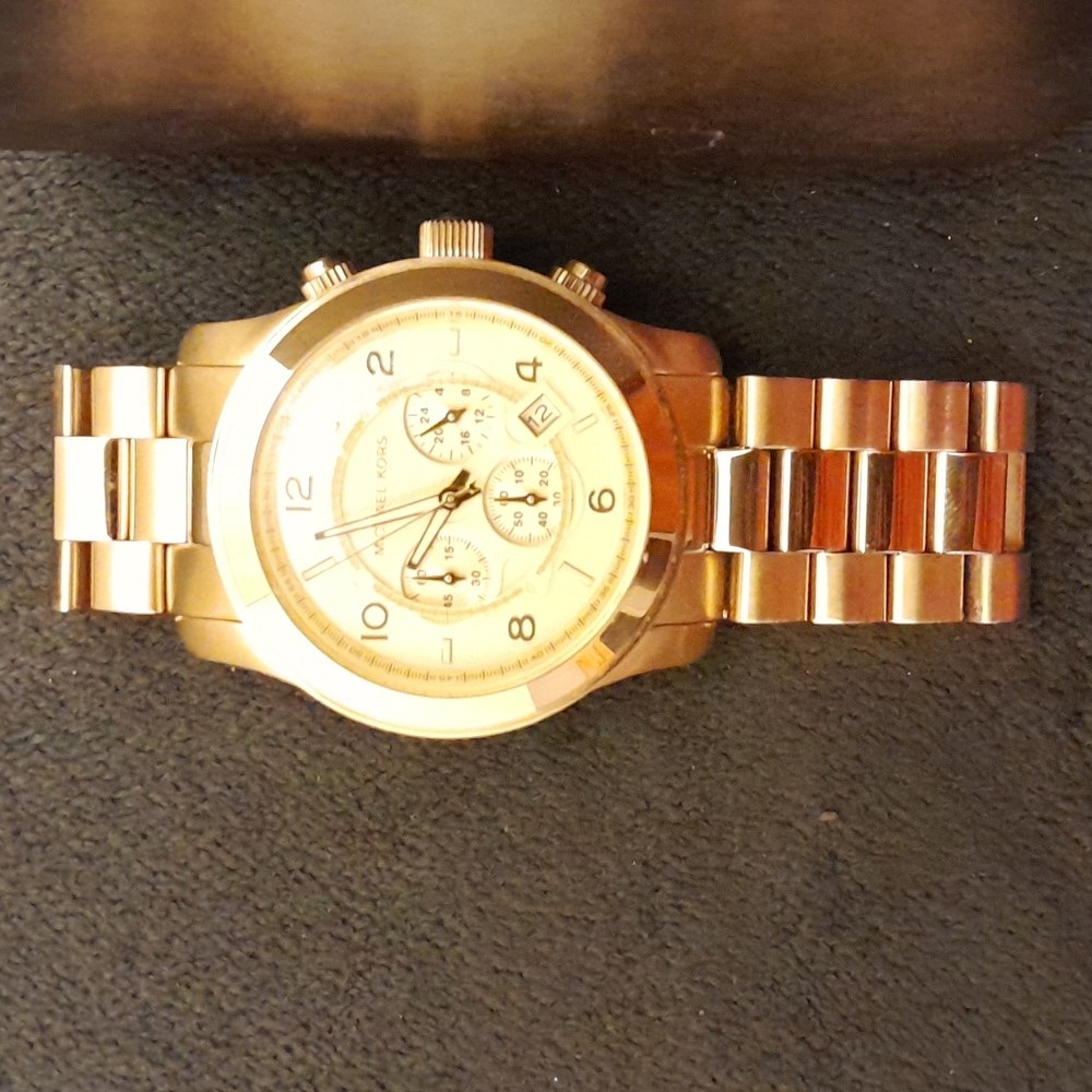 Gold Michael Kor watch